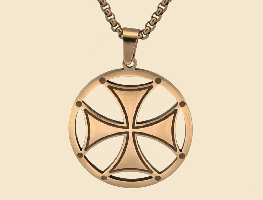 Bolnisi Cross pendant by ELESA — Georgian Christian symbol inspired by Bolnisi Sioni Cathedral