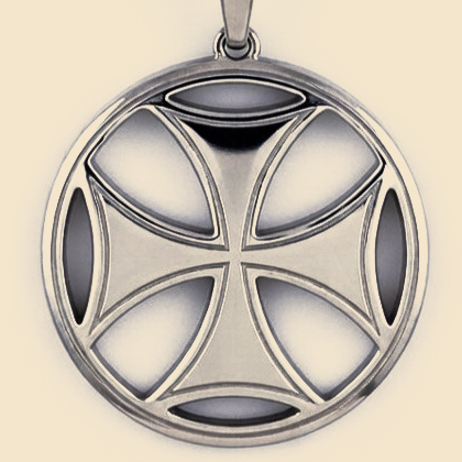 Georgian enamel Bolnisi Cross pendant (variant) — ELESA