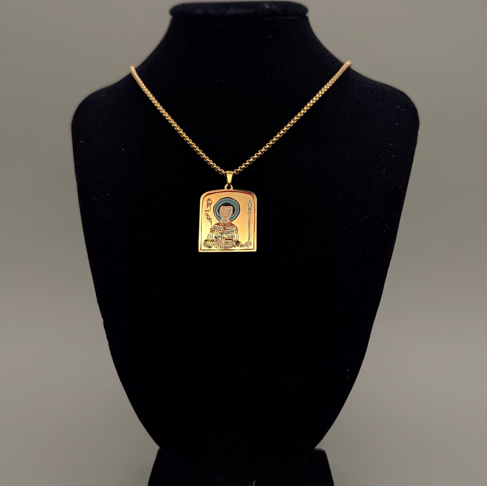 Saint George enamel medallion — ELESA gallery image 4