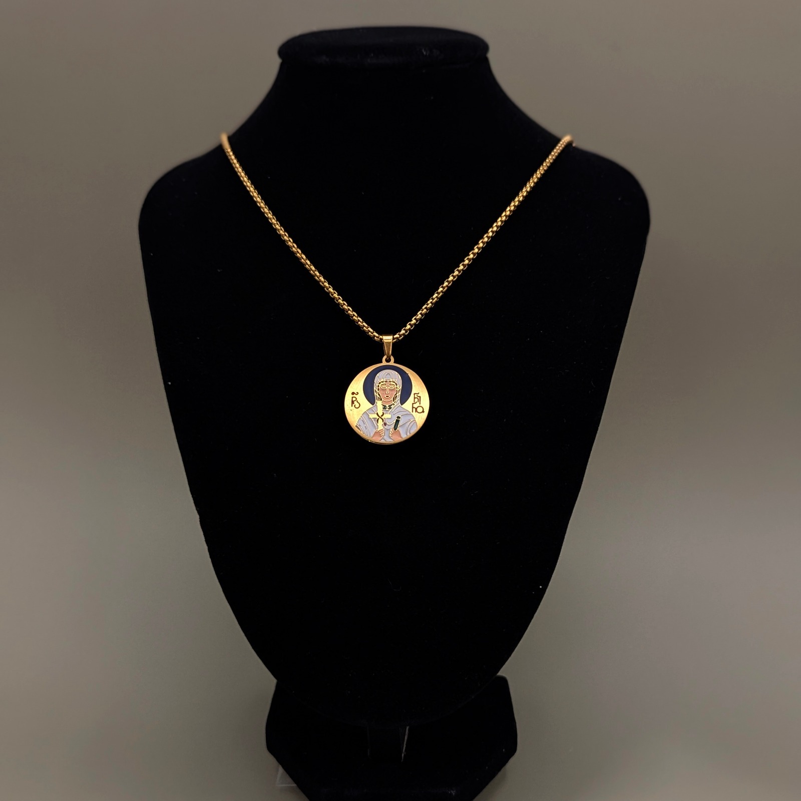 Saint Nino enamel medallion — ELESA gallery image 5